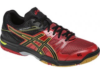 Explore Asics GEL-Rocket 7 online. This Asics GEL-Rocket 7 Racing Red/Black/Flash Yellow B405N 2390 is very popular with youngsters. Asics volleyball shoes mens