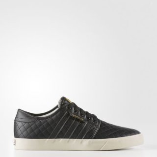 adidas Seeley Leather Shoes, featuring a durable leather upper and grippy vulcanized outsole for ultimate board control and street edge.
