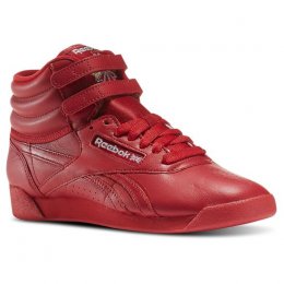 Reebok Freestyle Hi Og Lux Classics Shoes Red
