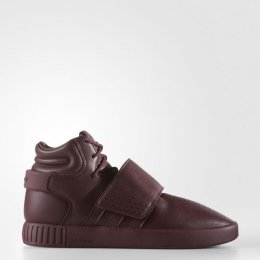 adidas Tubular Invader Strap Shoes Maroon