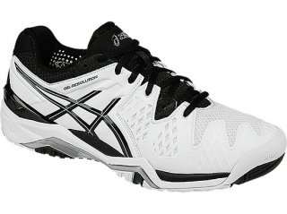Explore Asics GEL-Resolution 6. The Asics GEL-Resolution 6 White/Black/Silver E500Y 0190 quality is excellent. Massive stock, clear out for Asics Tennis Shoes.