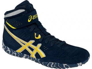 Shop Asics Aggressor 2. The Asics Aggressor 2 Navy/Sunflower/Silver is the most popular color in MN, USA. Youth wrestling shoes Final Markdowns.