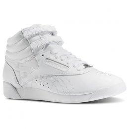 Reebok Freestyle Hi Top Shoes White