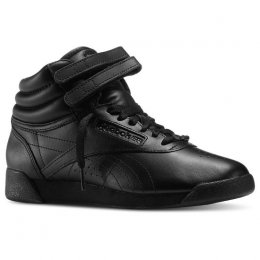 Reebok Freestyle Hi Top Sneakers Black