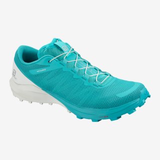 Women\'s Salomon SENSE 4 W /PRO Running Shoes: The full rubber Contagrip® outsole offers premium traction, while Profeel film protects your feet from sharp objects on the trail.