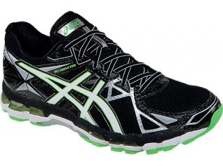 Asics GEL-Surveyor 3 on sale. The Asics GEL-Surveyor 3 Black/White/Green T514N 9001 quality is excellent. The Asics Running Shoes sale 50% off original price.