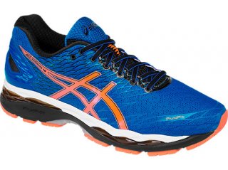 Save on Asics GEL-Nimbus 18. Shop this Season\'s Hottest Asics GEL-Nimbus 18 Electric Blue/Hot Orange/Black in the city. Good Affordable running shoes.