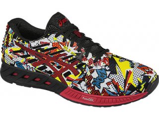 Affordable Asics fuzeX and Good quality. This Asics fuzeX Black/Vermilion/White is very stylish and inexpensive. Half price sale for Asics Running Shoes.