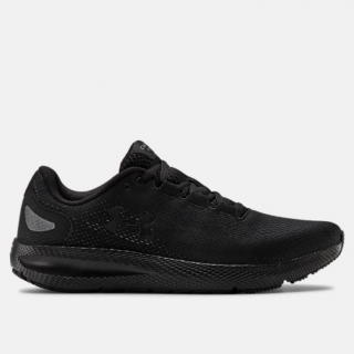 Men\'s UA Charged Pursuit 2 Running Shoes: Engineered mesh upper is extremely lightweight & breathable, with strategic support where you need it.