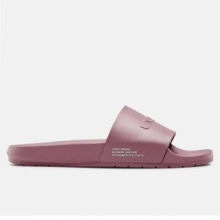UA Core Remix Slides Sandals: Hushed Pink / Hushed Pink / Hushed Pink, Full-length, contoured EVA footbed provides enhanced comfort for all-day wear, Fixed strap with soft cushioning underneath.