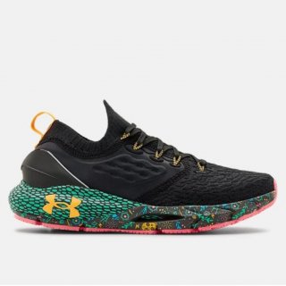 Women\'s UA HOVR Phantom 2 Day Of The Dead Running Shoes: Full rubber outsole features unique knobbed texture for elevated traction & durability. External heel counter creates the ultimate in stable support.