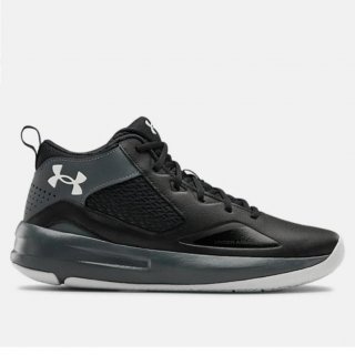 Adult UA Lockdown 5 Basketball Shoes: Engineered perforations for added ventilation, TPU film toe cap for added protection & durability.