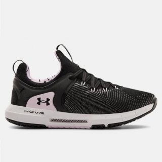 Women\'s UA HOVR Rise 2 LUX Training Shoes: Stretch-bootie construction for Simple on/off, External strap helps lock your foot in place, Full rubber outsole to enhance multi-directional traction & durability.