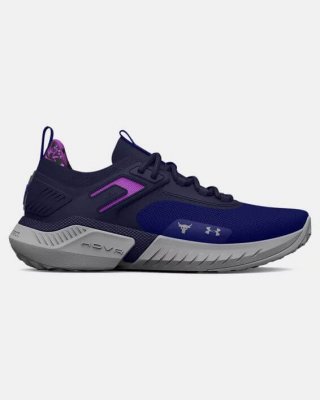 UA Project Rock 5 Disrupt Training Shoes: UA TriBase™ maximizes ground contact, promotes natural motion & provides flexibility to grip during lifts.