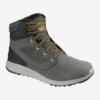 Salomon UTILITY WINTER CS WP BOOTS: Full grain leather delivers superior durability and instant comfort that will improve over time. Felt offers warmth and added weather protection.
