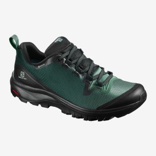 Salomon VAYA GTX Hiking Shoes: The sturdy mesh, Contagrip® outsole and waterproof Gore-Tex membrane provide extra protection and traction for all your favorite outdoor moments.