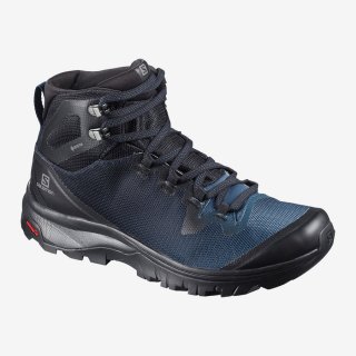 Salomon VAYA MID GTX Hiking Shoes: With higher ankle support for extra stability, the VAYA MID GTX combines sturdy mesh, a Contagrip® outsole and waterproof Gore-Tex membrane for your favorite outdoor moments.
