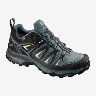 Salomon X ULTRA 3 GTX W Hiking Shoes: An asymmetrical chassis designed to accommodate a woman’s anatomy maximizes stability and cushioning while minimizing fatigue on rugged terrain.