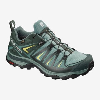 Salomon X ULTRA 3 WIDE GTX W Hiking Shoes: A refined last works with the reinforced top arm of the sensifit, holding your foot comfortably in place, especially moving downhill.