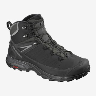 Salomon X ULTRA MID WINTER CS WP: Thinsulate™ insulation provides enough insulation for snowy, cold conditions. A PU coated leather upper helps keep the elements out and improves durability.