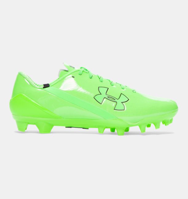 neon green football cleats