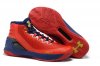 UA Curry 3 Basketball Shoes Red Navy Gold
