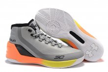 UA Curry 3 Basketball Shoes Grey/Black Orange