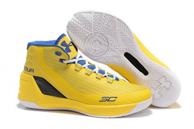 UA Curry 3 Basketball Shoes Yellow