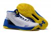UA Curry 3 Basketball Shoes White/Blue Black