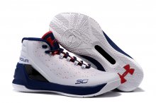 UA Curry 3 Basketball Shoes White/Navy