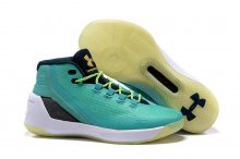 UA Curry 3 Basketball Shoes Green/White Black