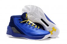 UA Curry 3 Basketball Shoes Navy/Yellow