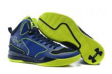 UA Curry Three Basketball Shoes Navy/Green