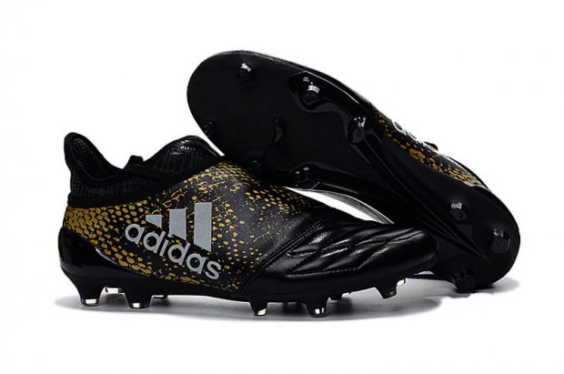 Men\'s adidas X 16+ PURECHAOS FIRM GROUND CLEATS Black/Gold