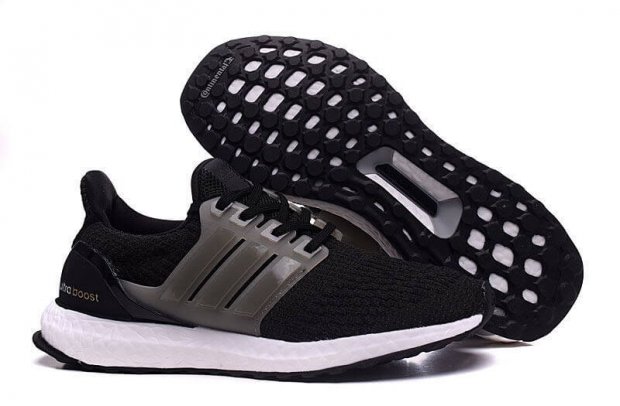 Men\'s adidas Ultra Boost Shoes Black/White