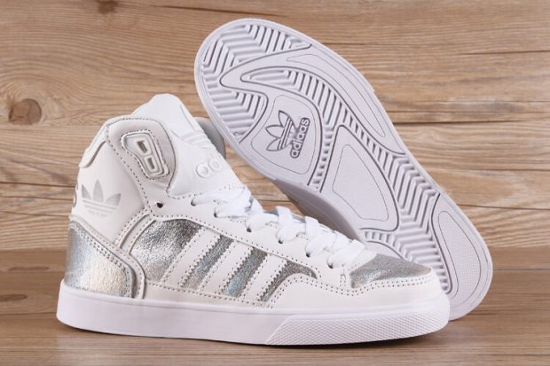Women\'s adidas ORIGINALS EXTABALL SHOES White/Sliver