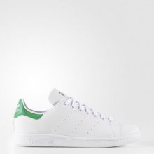 Men's adidas stan smith shoes white/ white/green