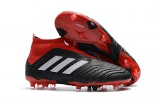Men's adidas Predator 18+ Firm Ground Cleats Black/Red