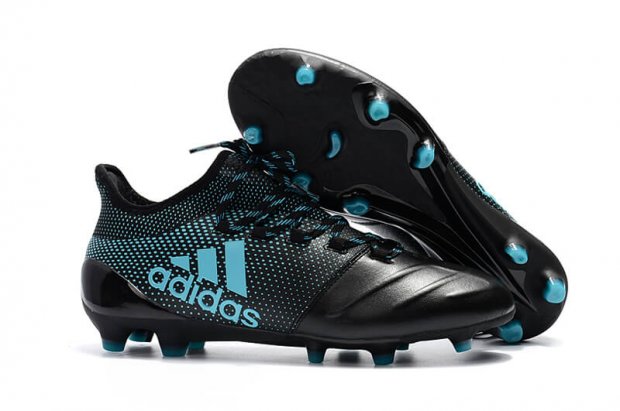 Men\'s adidas X 17.1 Leather FG Black/Blue