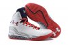 UA ClutchFit™ Drive Mid Basketball Shoes White
