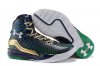 UA ClutchFit™ Drive Mid Basketball Shoes Green/Navy Gold