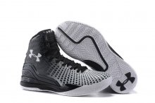 UA ClutchFit™ Drive Mid Basketball Shoes Black/White