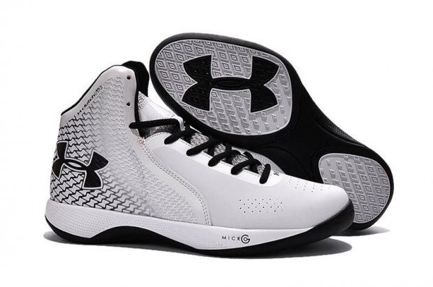 UA Micro G Torch Basketball Shoes White/Black