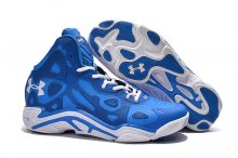UA Micro G Anatomix Spawn II Basketball Shoes Blue/Whtie