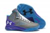 UA ClutchFit™ Drive II Basketball Shoes Grey Blue/Purple