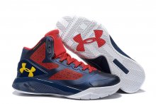 UA ClutchFit™ Drive II Basketball Shoes Navy/Red Yellow White