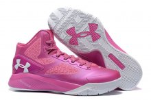 UA ClutchFit™ Drive II Basketball Shoes Pink White