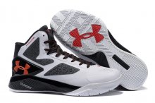 UA ClutchFit™ Drive II Basketball Shoes White Black/Red