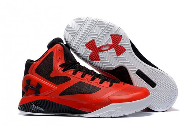 UA ClutchFit™ Drive II Basketball Shoes Red/Black White