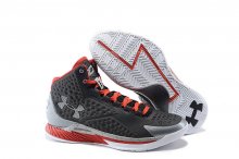 UA Curry One Basketball Shoes Black/Grey/Red